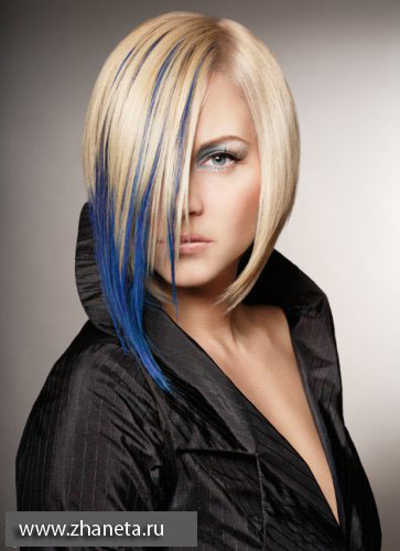 Модный в 2012 цвет волос.