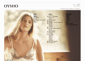 Oysho  официальный сайт.